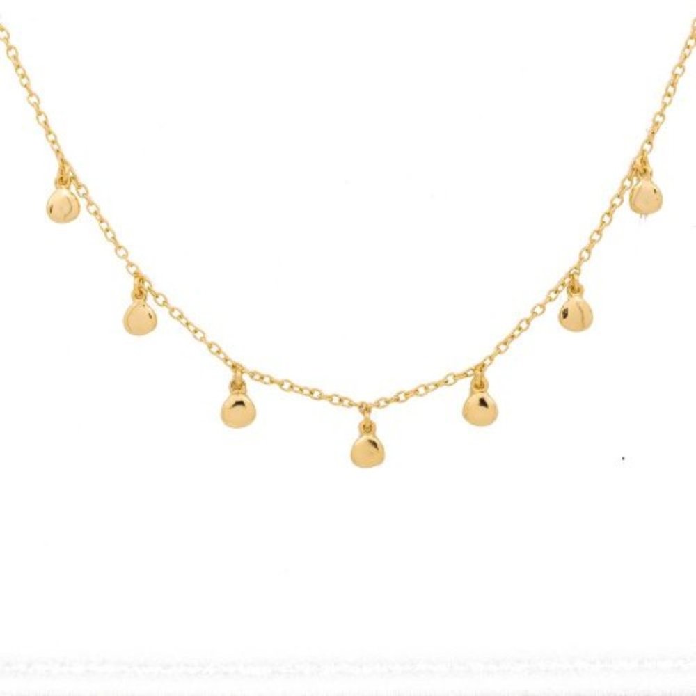 Gold Pebble Necklace